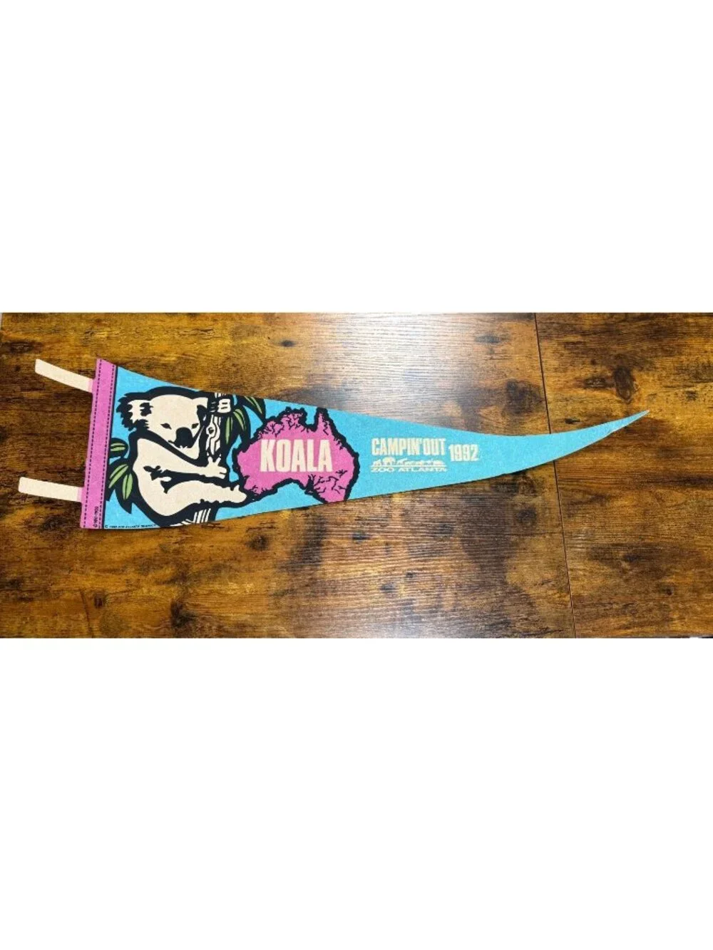 Vintage Zoo Atlanta Campin' Out 1992 pennant